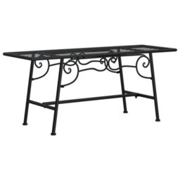 Walplus Tree Bench 110 Cm Black Steel Suitable For Garden, Patio, Terrace - thumbnail 2