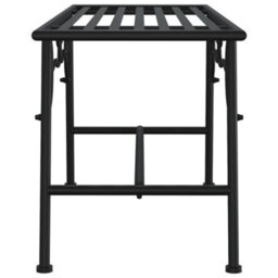 Walplus Tree Bench 110 Cm Black Steel Suitable For Garden, Patio, Terrace - thumbnail 4