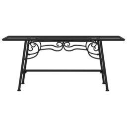Walplus Tree Bench 110 Cm Black Steel Suitable For Garden, Patio, Terrace - thumbnail 3