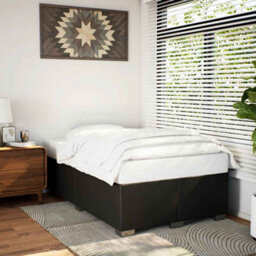 Berkfield Bed Frame Without Mattress Black Double Faux Leather