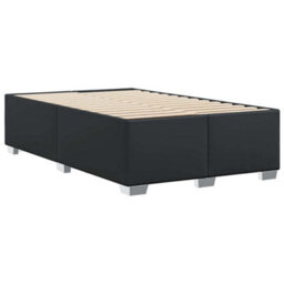 Berkfield Bed Frame Without Mattress Black Double Faux Leather - thumbnail 6