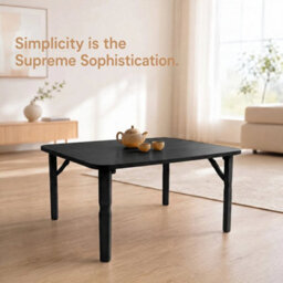 Black Compact Folding Table For Home & Office - thumbnail 5