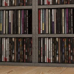 Homcom Set Of 2 Cd Storage Units With Adjustable Shelves Mocha Wood - thumbnail 9