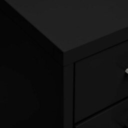 Berkfield Mobile File Cabinet Black 28X41X109 Cm Metal - thumbnail 8