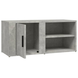 Berkfield Tv Cabinets 2 Pcs Concrete Grey 80X31.5X36 Cm Engineered Wood - thumbnail 9