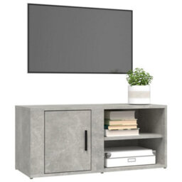 Berkfield Tv Cabinets 2 Pcs Concrete Grey 80X31.5X36 Cm Engineered Wood - thumbnail 4