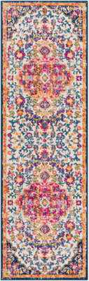 Livabliss Floransa-Vintage Orange Yellow Blue Beige Traditional Boho Living Dining Bedroom Rug 80 X 220 Cm Easy Care, Non Shedding - image 1