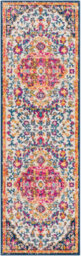 Livabliss Floransa-Vintage Orange Yellow Blue Beige Traditional Boho Living Dining Bedroom Rug 80 X 220 Cm Easy Care, Non Shedding - thumbnail 1