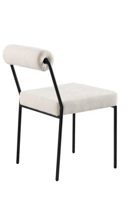 my furniture Set Of 2 Nosta Dining Chairs - Light Taupe - image 1