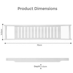 Bamboo Wood Bath Tub Bathroom Rack Shelf - thumbnail 2