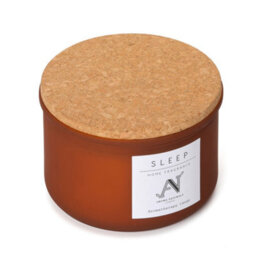 Aroma Naturals Bergamot, Pear Scented Candle -Amber Glass With Cork Lid - thumbnail 4