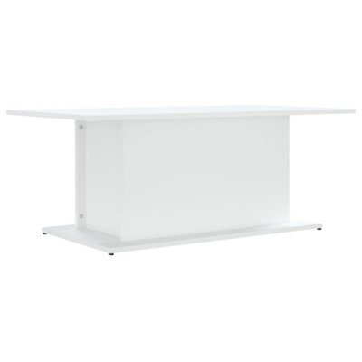 Berkfield Sturdy Coffee Table White 102X55.5X40 Cm Engineered Wood - image 1