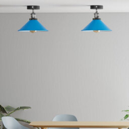 Semi Flush Mount Ceiling Light With E27 Base Holder - thumbnail 2