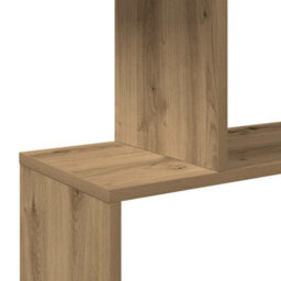 Walplus Room Divider Bookcase 3-Tier Artisan Oak 70X24X97 Cm Engineered Wood - thumbnail 9