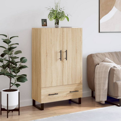 Berkfield Highboard Sonoma Oak 69.5X31X115 Cm Engineered Wood - image 1