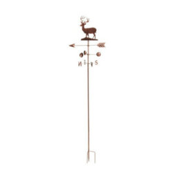 Smart Garden Stag Windvane Wind Weather Vane Mobile Brushed Copper 170Cm - thumbnail 2