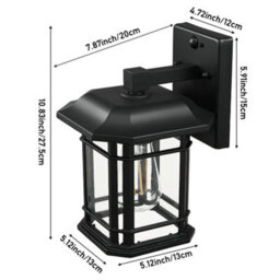 Komore Aluminium Outdoor Motion Sensor Wall Light Ip65 Weatherproof - thumbnail 8