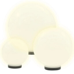 Led Bowl Lamp Set 3 Pieces Spherical 20/30/40 Cm For Gardens, Patios, Paths And Yards - thumbnail 3