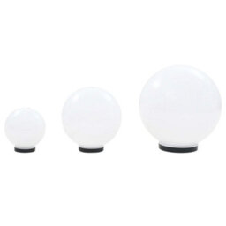 Led Bowl Lamp Set 3 Pieces Spherical 20/30/40 Cm For Gardens, Patios, Paths And Yards - thumbnail 4