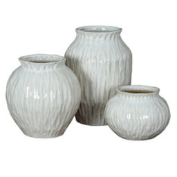 Numa Round Ceramic Vase - Modern Tactile Home Decor Accent - thumbnail 4