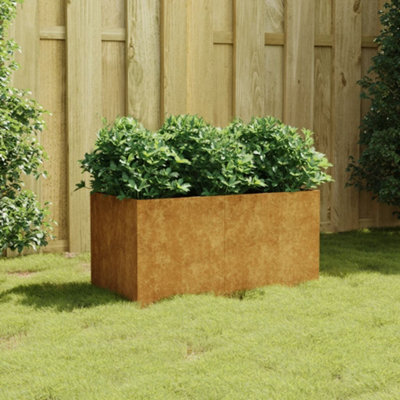 Berkfield Planter 80X40X40 Cm Corten Steel - image 1