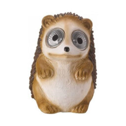 Garden Light Up Woodland Animal Ornamental Solar Powered Lights Set Of 3 Owl Hedgehog & Squirrel - thumbnail 4