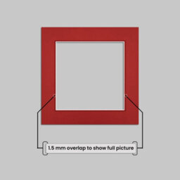 Ak Frames 8X8 Crimson Picture Mounts To Fit 6X6 Aperture Size - Mount Board Only (No Frame Included) - thumbnail 4