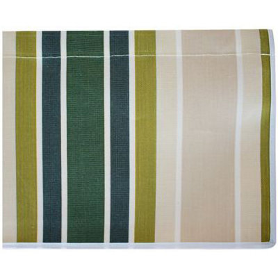 Primrose Awnings Primrose Awning Straight Valance 5.0M Green Stripe