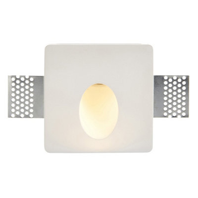Luminosa Lighting Luminosa Zeke Recessed Wall Light Trimless Square 1.5W White Plaster - image 1
