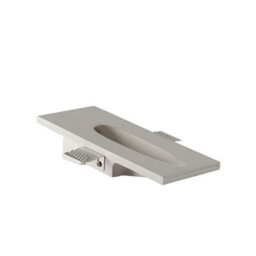 Luminosa Lighting Luminosa Zeke Recessed Wall Light Trimless Square 1.5W White Plaster - thumbnail 4