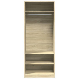 Berkfield Wardrobe Sonoma Oak 80X50X200 Cm Engineered Wood - thumbnail 4