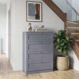 Lassic Vida Designs Altino 4 Drawer Chest, Grey - thumbnail 4