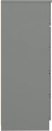 Denver Grey Gloss 5 Drawer Chest Of Drawers Bedroom Furniture Storage - thumbnail 4