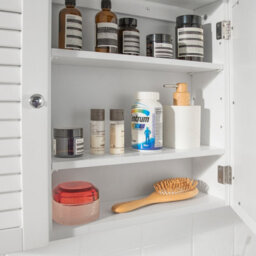 Sobuy Bzr55-W, Bathroom Wall Mirror Cabinet, Mirrored Storage Cabinet Unit,white,w65Xd15Xh49 - thumbnail 4