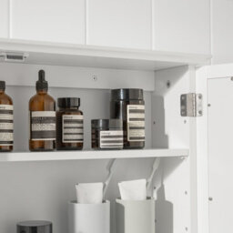 Sobuy Bzr55-W, Bathroom Wall Mirror Cabinet, Mirrored Storage Cabinet Unit,white,w65Xd15Xh49 - thumbnail 6