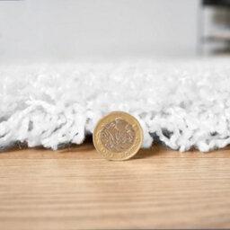 "Bravich Snow White Plain Shaggy Rug - California - 110X160Cm (3'7X5'4"")" - thumbnail 5