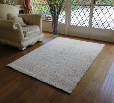 Aspect Furniture Cosy Plush Modern,thick,soft Shaggy Rug, Cream - image 1