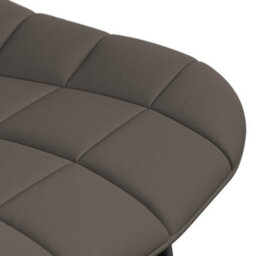 More4Homes Set Of 6 Nova Modern Faux Leather Dining Chair Padded Seat Metal Legs Kitchen (Grey) - thumbnail 6