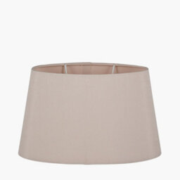 Pacific Lifestyle 45Cm Taupe Faux Silk Ellipse Tapered Shade