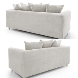 SquareBoxx Lennox Cream Sofa Set 3 Seater + 2 Seater - thumbnail 4