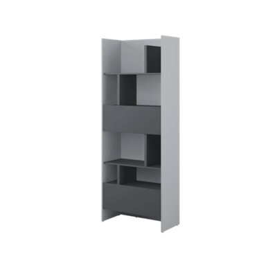 Arte Bed Concept Grey Matt Bookcase 84Cm - image 1