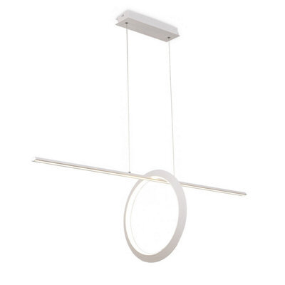 Luminosa Lighting Luminosa Kitesurf Loop Under Linear Pendant, 30W Led, 3000K, 2400Lm, White - image 1
