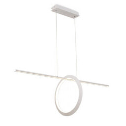 Luminosa Lighting Luminosa Kitesurf Loop Under Linear Pendant, 30W Led, 3000K, 2400Lm, White - thumbnail 1