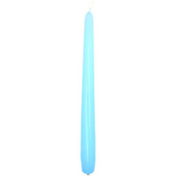 "SolaDirect Tapered Dinner Candles, Pack Of 10, Unscented, Long Burning Time, 24 Cm / 19.45"" (Light Blue, Varnished)" - thumbnail 7