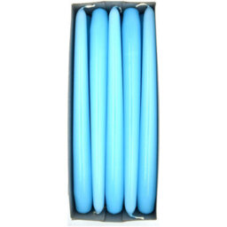 "SolaDirect Tapered Dinner Candles, Pack Of 10, Unscented, Long Burning Time, 24 Cm / 19.45"" (Light Blue, Varnished)" - thumbnail 6