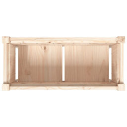Berkfield Garden Planter With Legs 70X31X70 Cm Solid Wood Pine - thumbnail 8