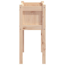 Berkfield Garden Planter With Legs 70X31X70 Cm Solid Wood Pine - thumbnail 6