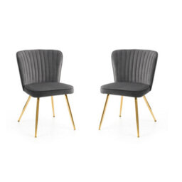 Oakham Orleans Elegant Grey Dining Chairs - Set Of 2 - thumbnail 1