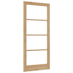 "Berkfield Interior Door With Glass ""orkdal"" 93X211X4 Cm Solid Wood Pine" - thumbnail 9