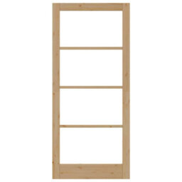 "Berkfield Interior Door With Glass ""orkdal"" 93X211X4 Cm Solid Wood Pine" - thumbnail 5